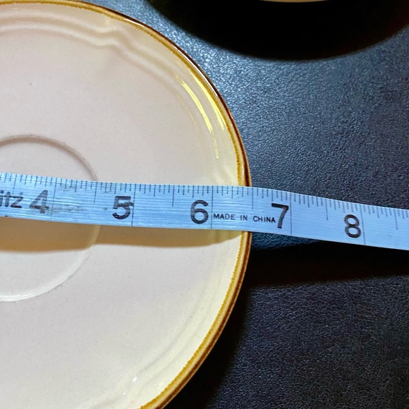 🔥Design Two Stoneware Saucers (2) with Sugar & Cream Set - Japan🔥 - Picture 7 of 11